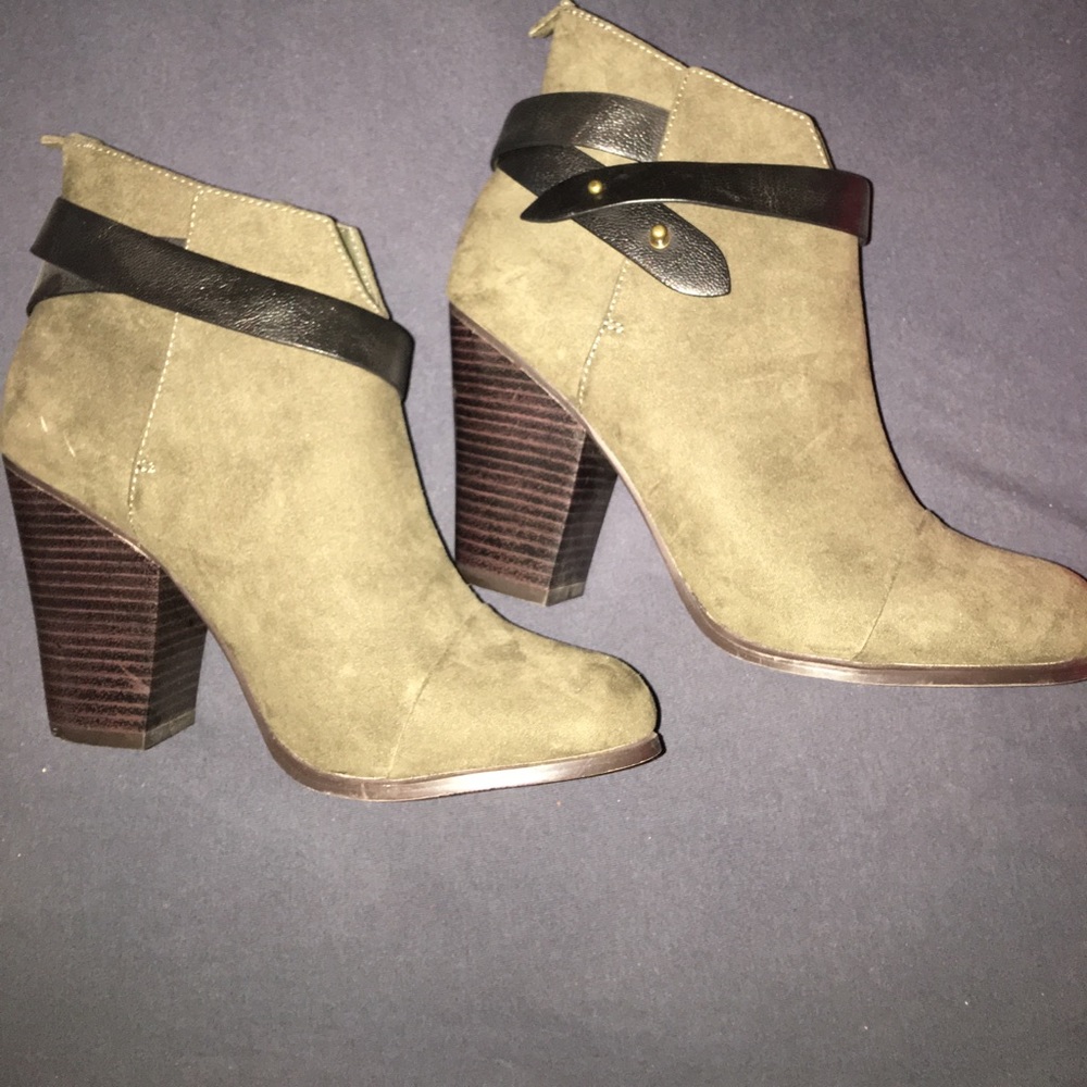 Olive Booties from Forever21