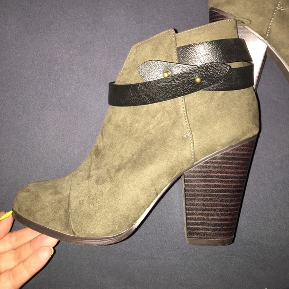 Olive Booties from Forever21 - Picture 3 of 4