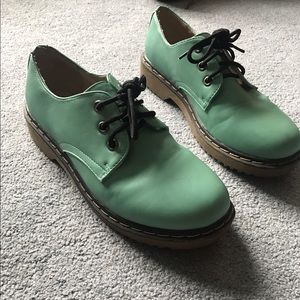 Teal shoes