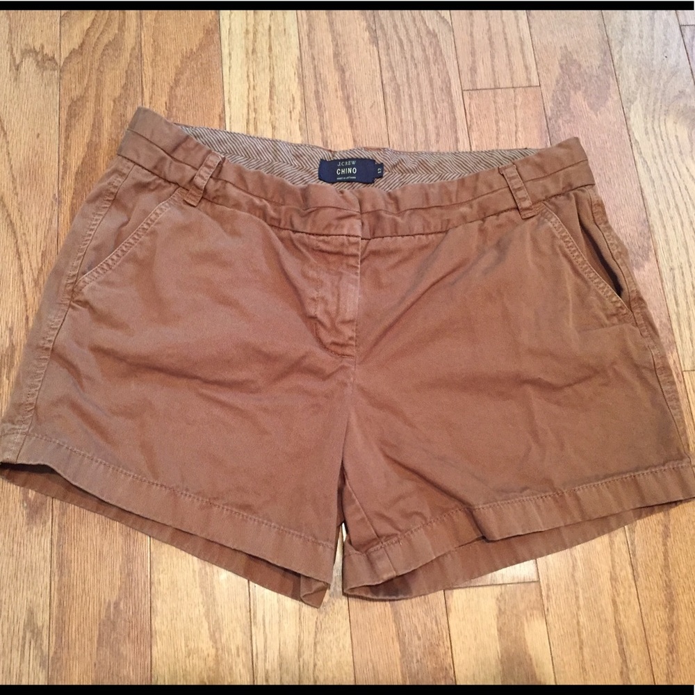 Tan J. Crew Chino Shorts Size 12