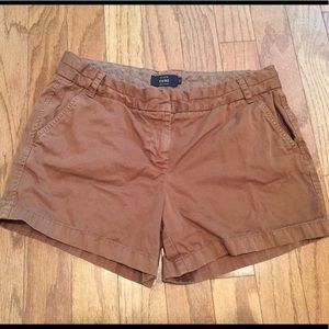 Tan J. Crew Chino Shorts Size 12