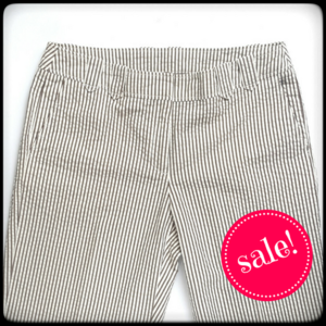 DKNY City Plaza seersucker cuffed trousers