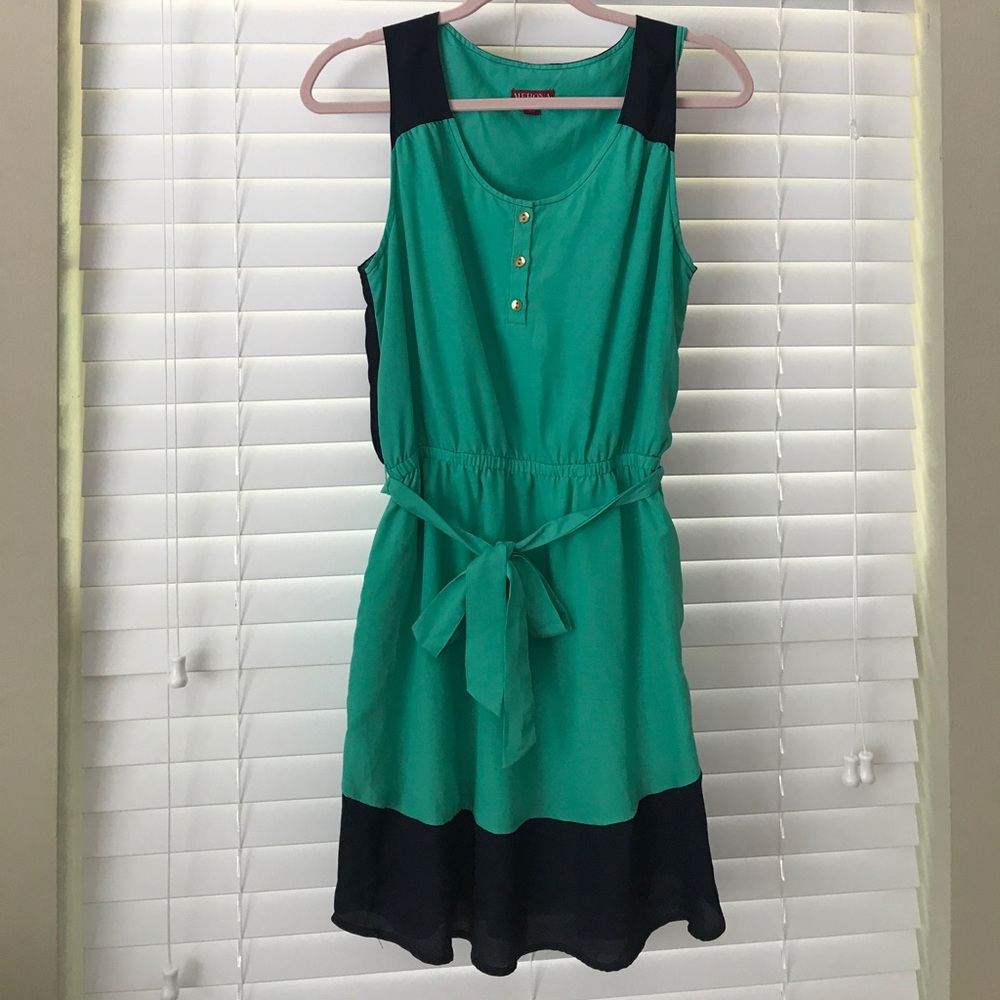 Green/Navy Merona Dress