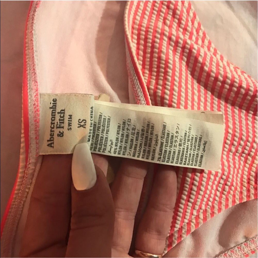 Orange striped bottoms