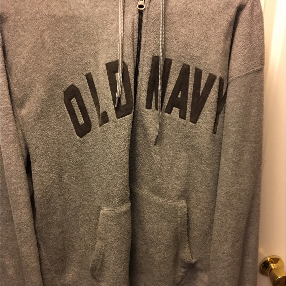 Old Navy Zip Up gray Hoodie Size L