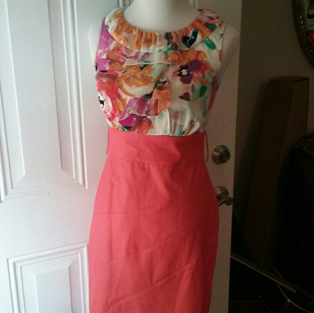 Tropical hourglass dress NWT