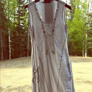 Cute Boho Linen Summer Dress