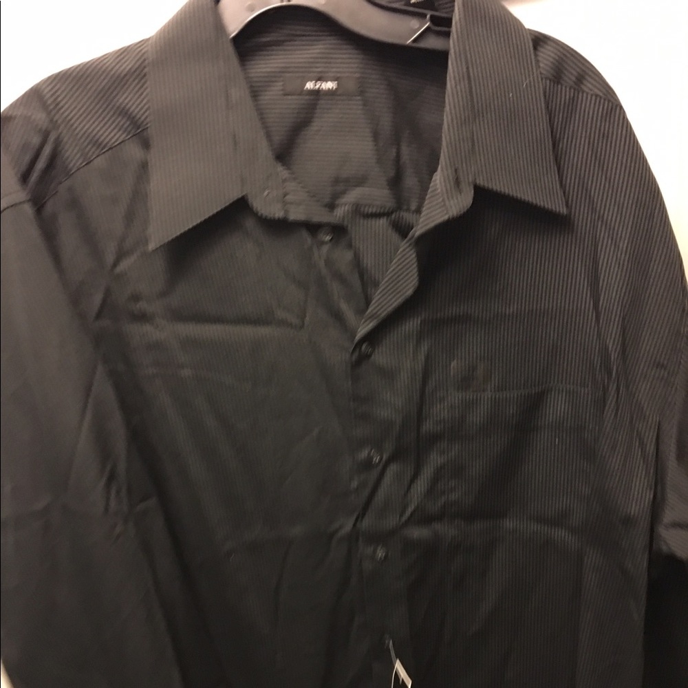 Alfani Black Button Down Shirt size XL