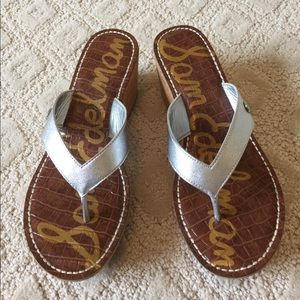 Sam Edelman Cork Sandals with Silver accent!