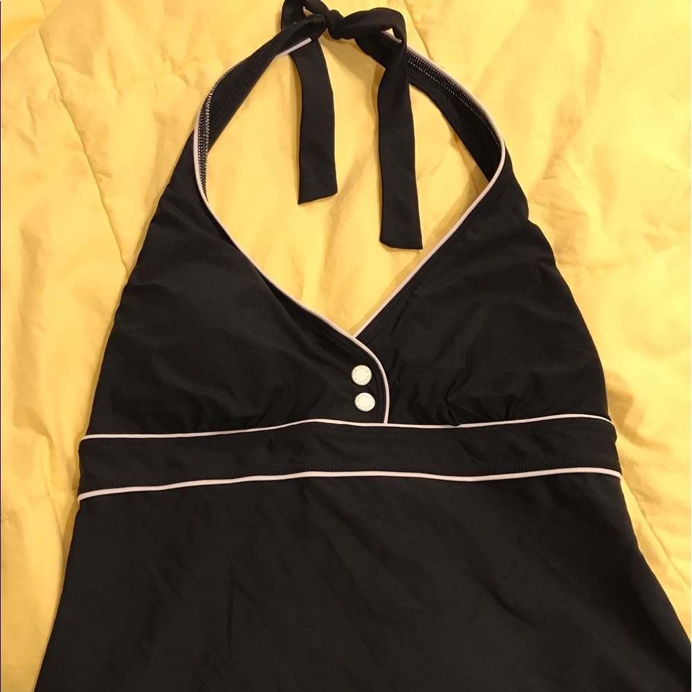 $$$ Nautica black & white swim tankini 8