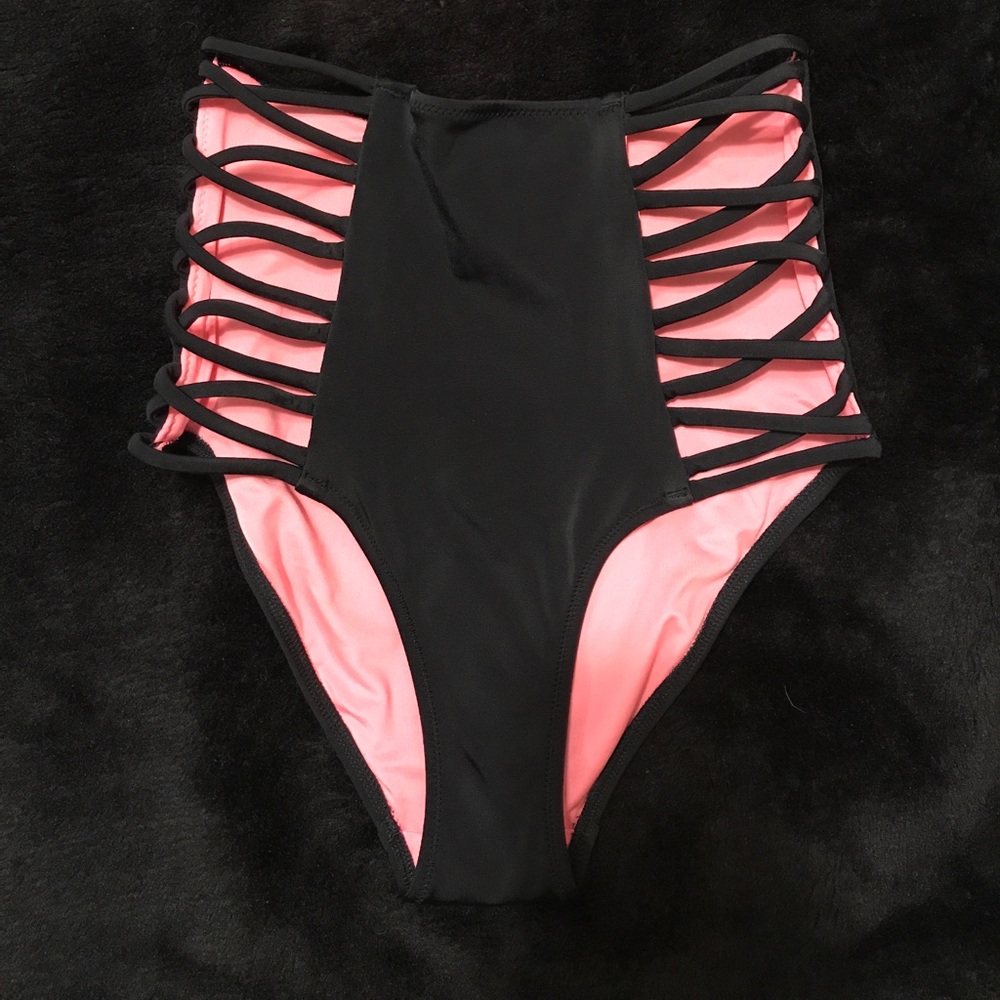 PinkVictoriaSecret XS high waisted swimsuit bottom