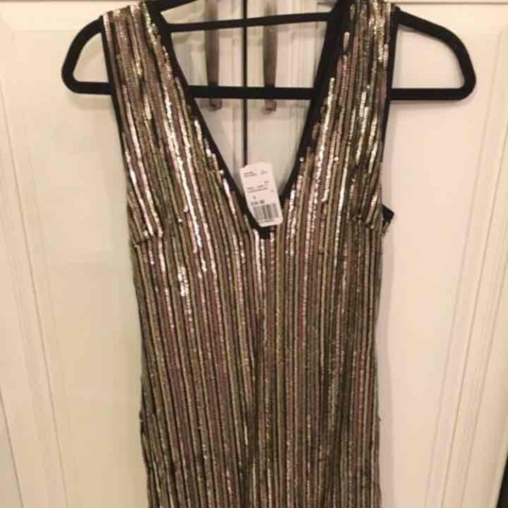 Gold Sequin Dress