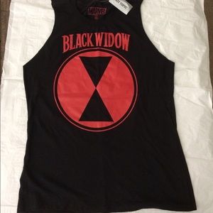 Hot Topic Marvel Avengers Black Widow Top XL