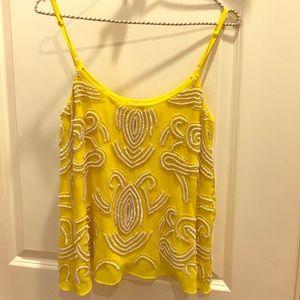 Yumi Kim yellow beaded top