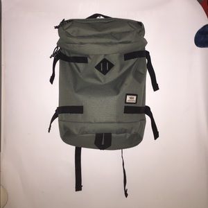 Vans green travel backpack