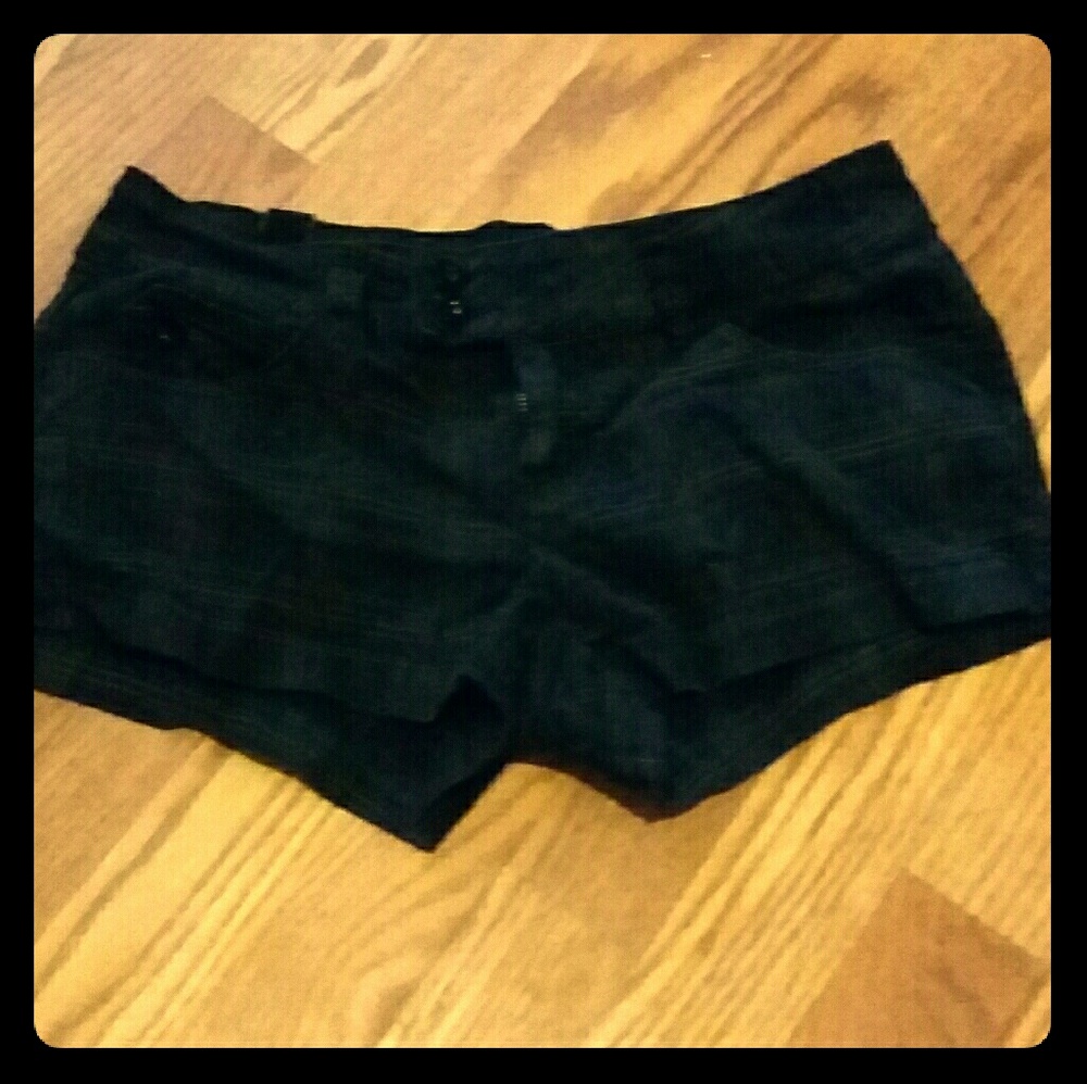 Black Striped Shorts