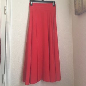 Vibrant Red Maxi Skirt ‼️