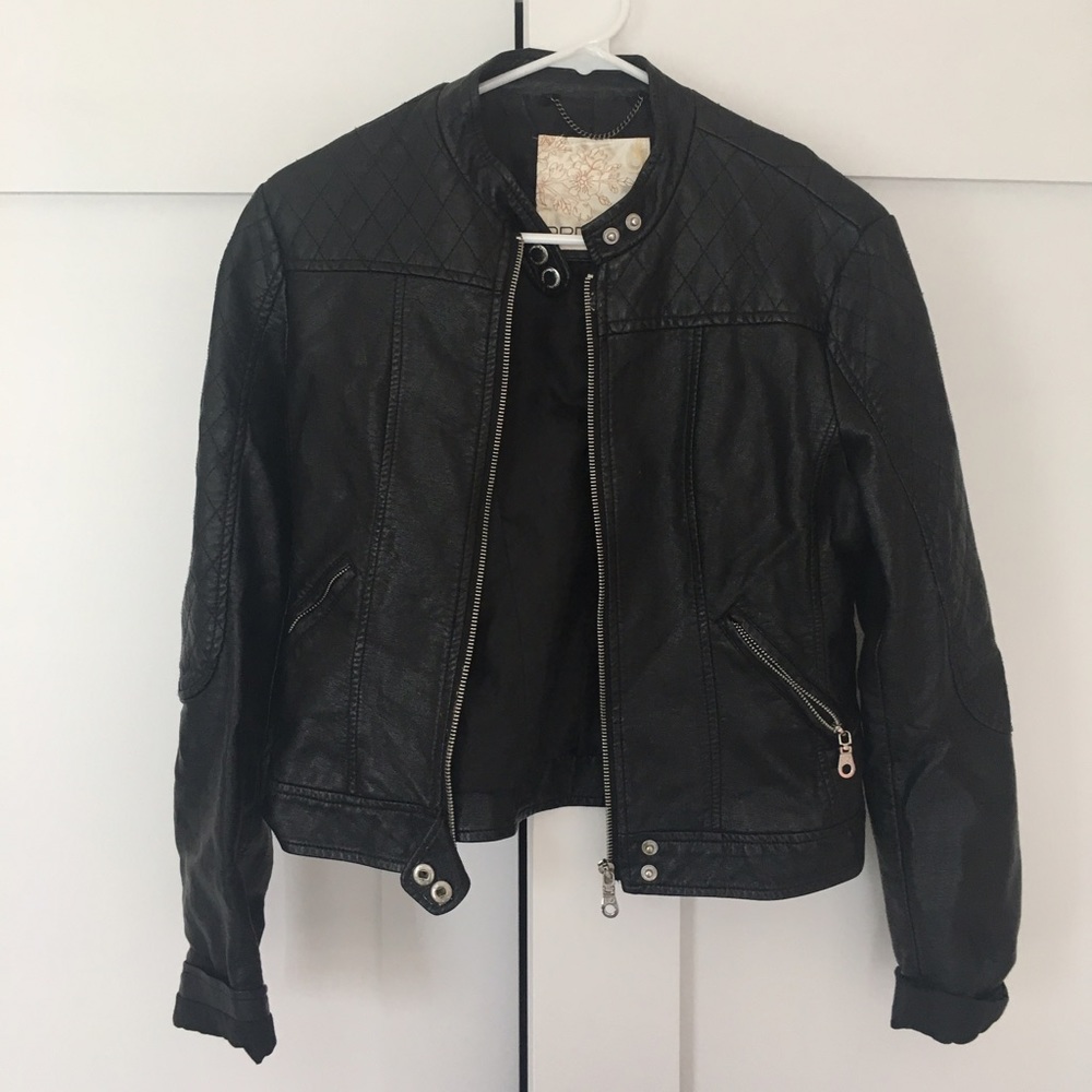 Faux Leather Jacket