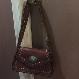 Leather western style bag