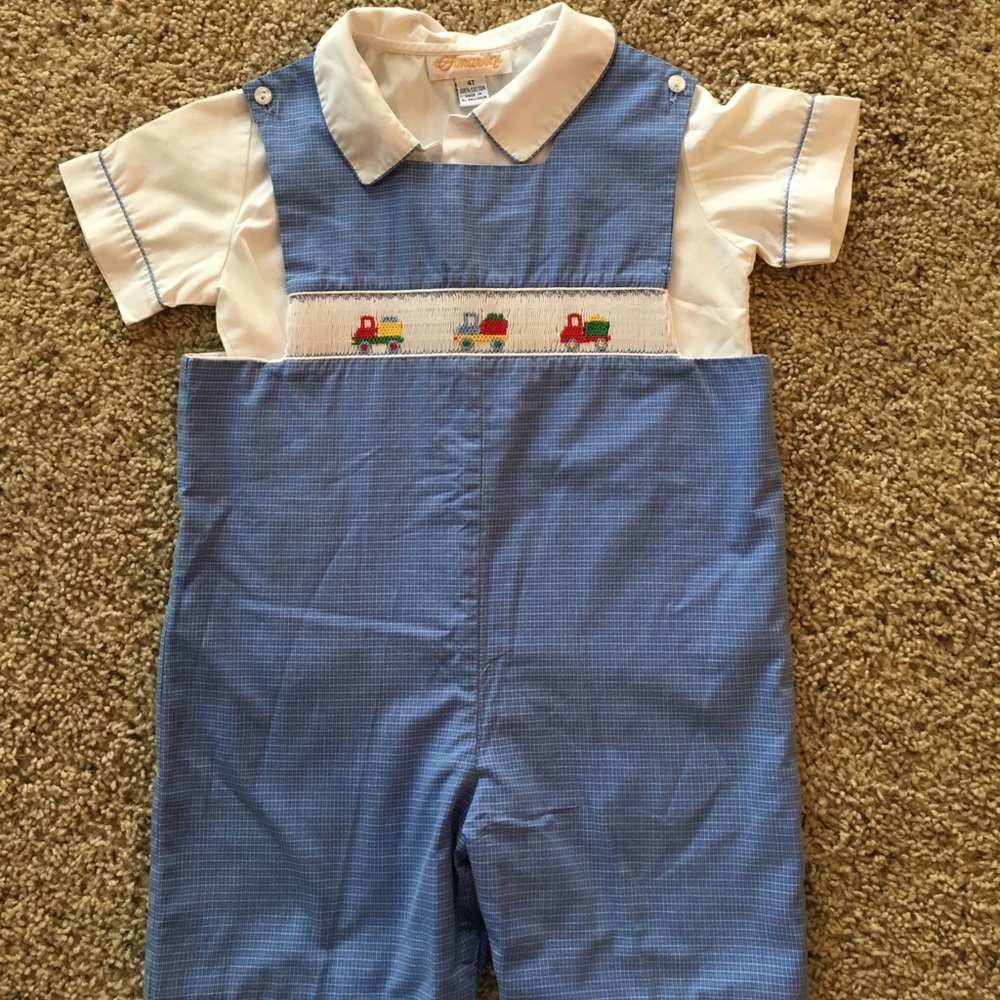 Boys Jon Jon with matching collared shirt