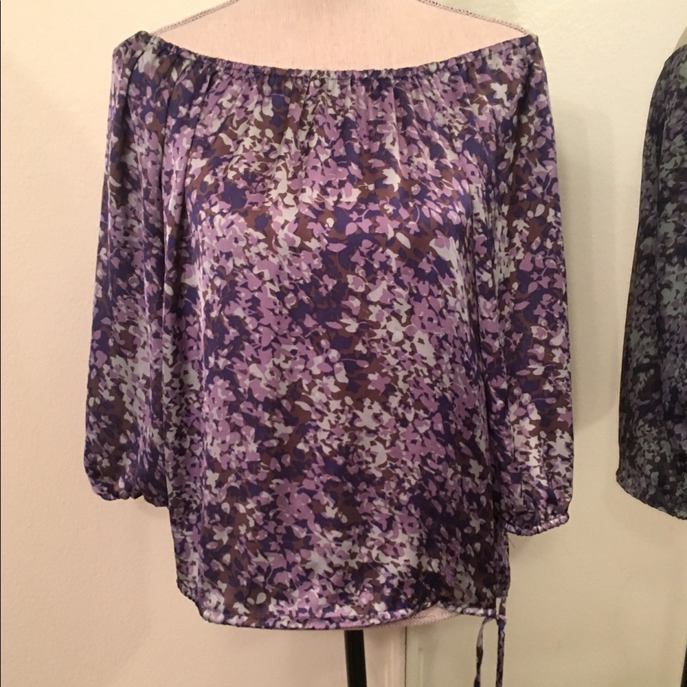 Off the shoulder flowy blouse