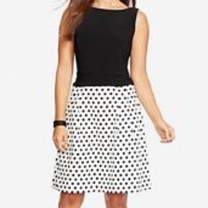Polka Dot A-Line Sleeveless Dress