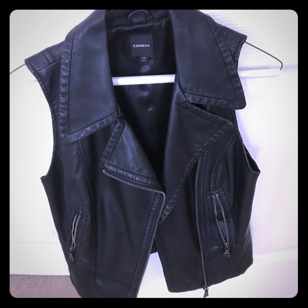 Leather vest