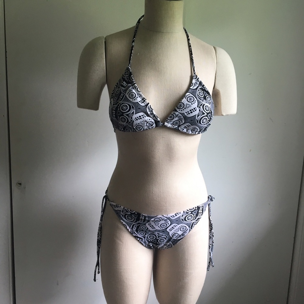Sugar Skull Two-Piece Bikini