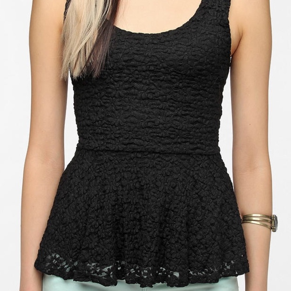 Urban Outfitters Lace Peplum Top