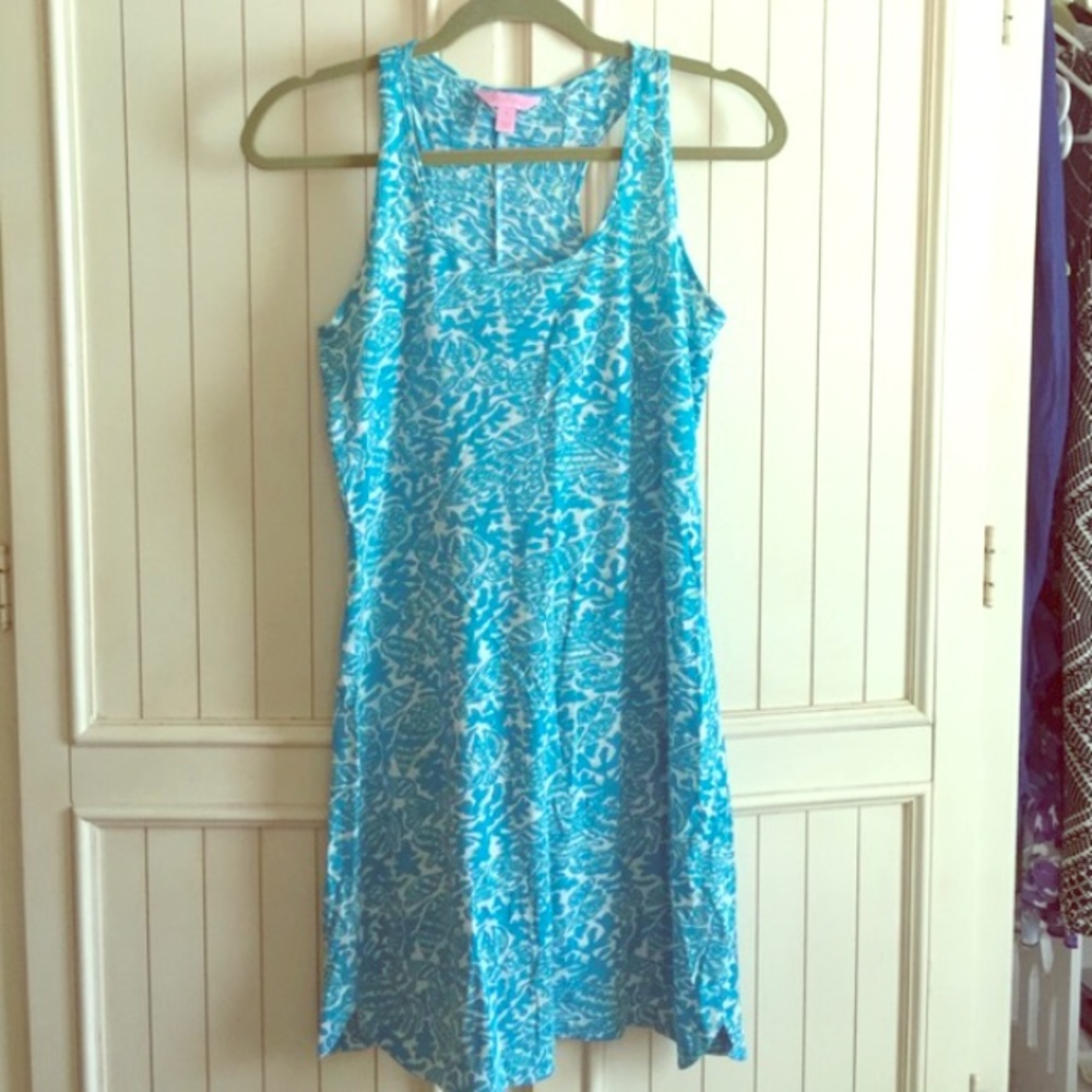Lilly Pulitzer Tank Dress - Bright Blue Print