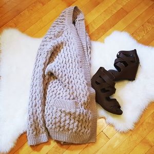 H&M Creamy Dreamy Knit Oversized Open Cardigan