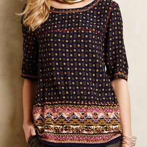 Anthropologie Holding Horses Embroidered Top Anthropologie Holding Horses Embroidered Top