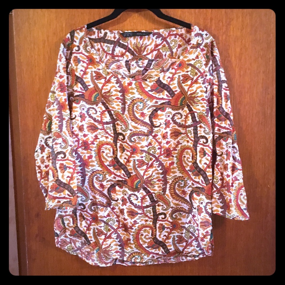 Zara Paisley Blouse