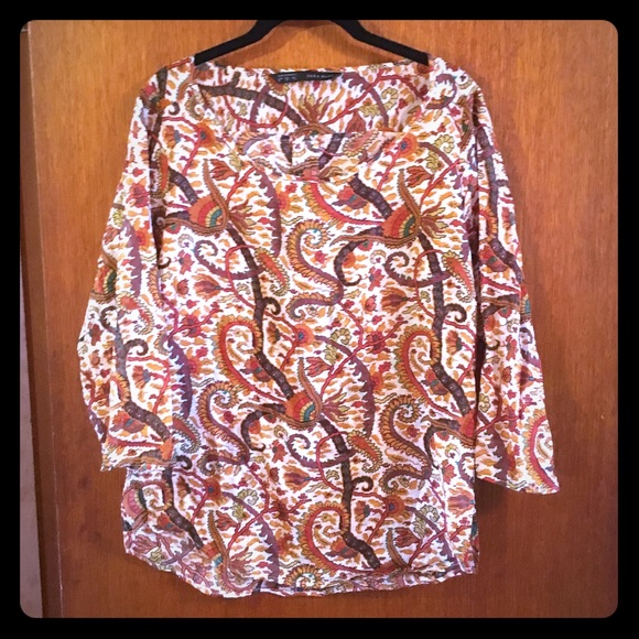 Zara Paisley Blouse - Picture 1 of 3