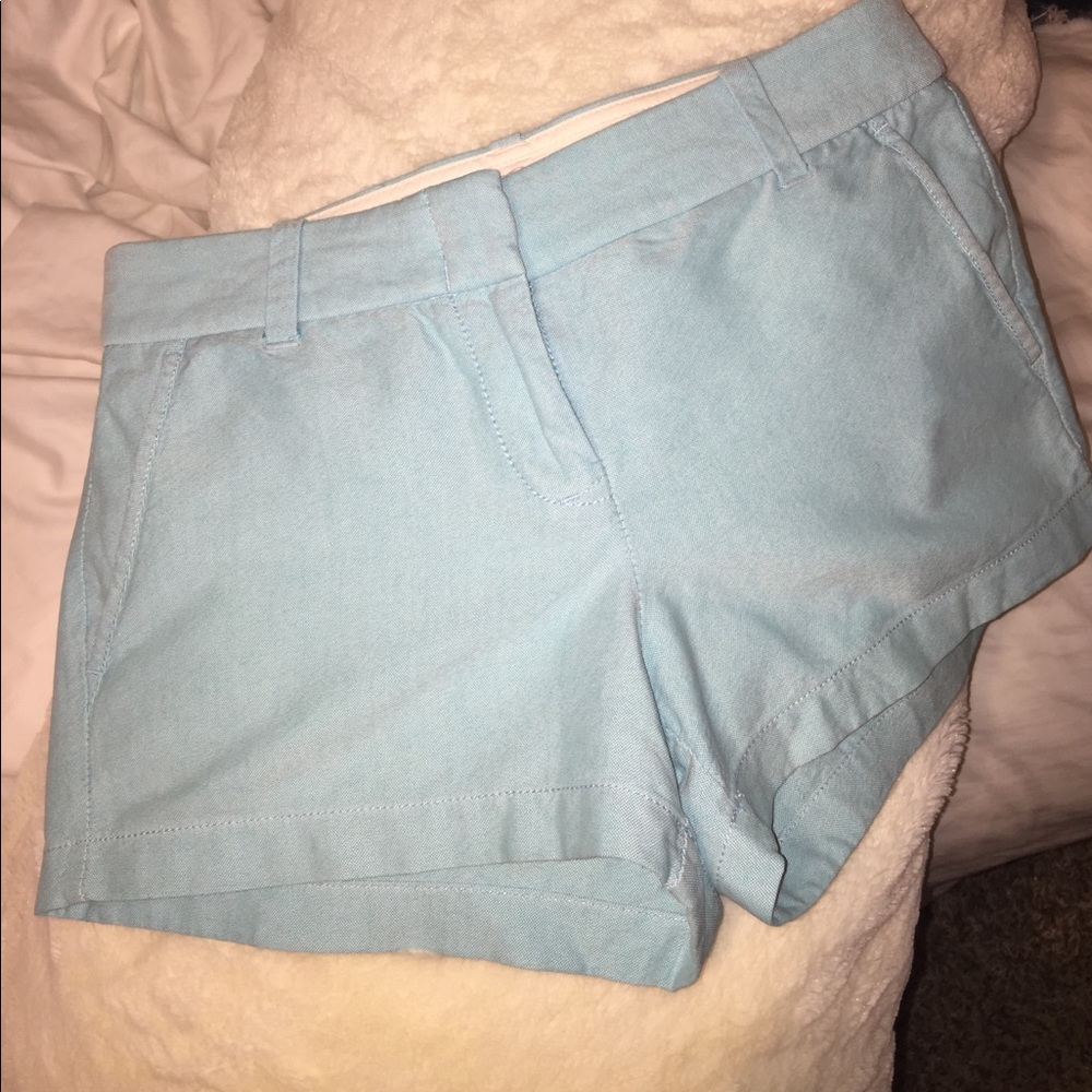 J.crew baby blue seersucker shorts size 2