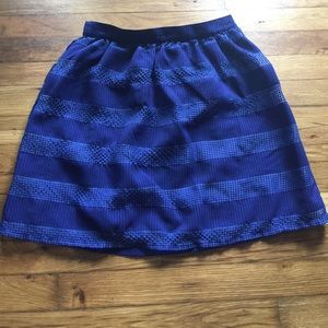 Francesca's blue skirt