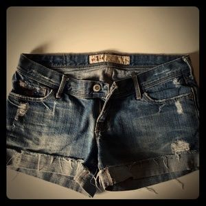 Denim shorts