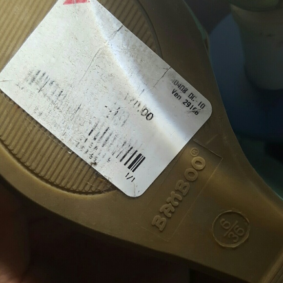 Bamboo teal wedges - Picture 6 of 6