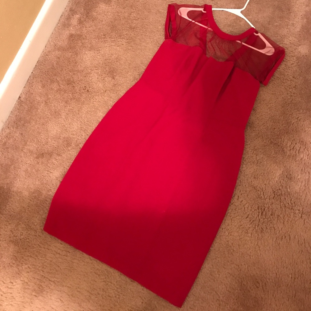 Red cocktail dress