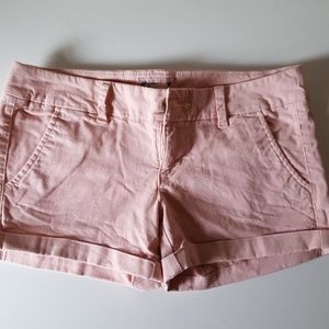Pink khaki shorts
