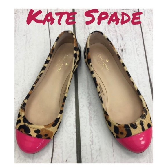 kate spade Shoes - Kate Spade Leopord and Pink Terry Flats