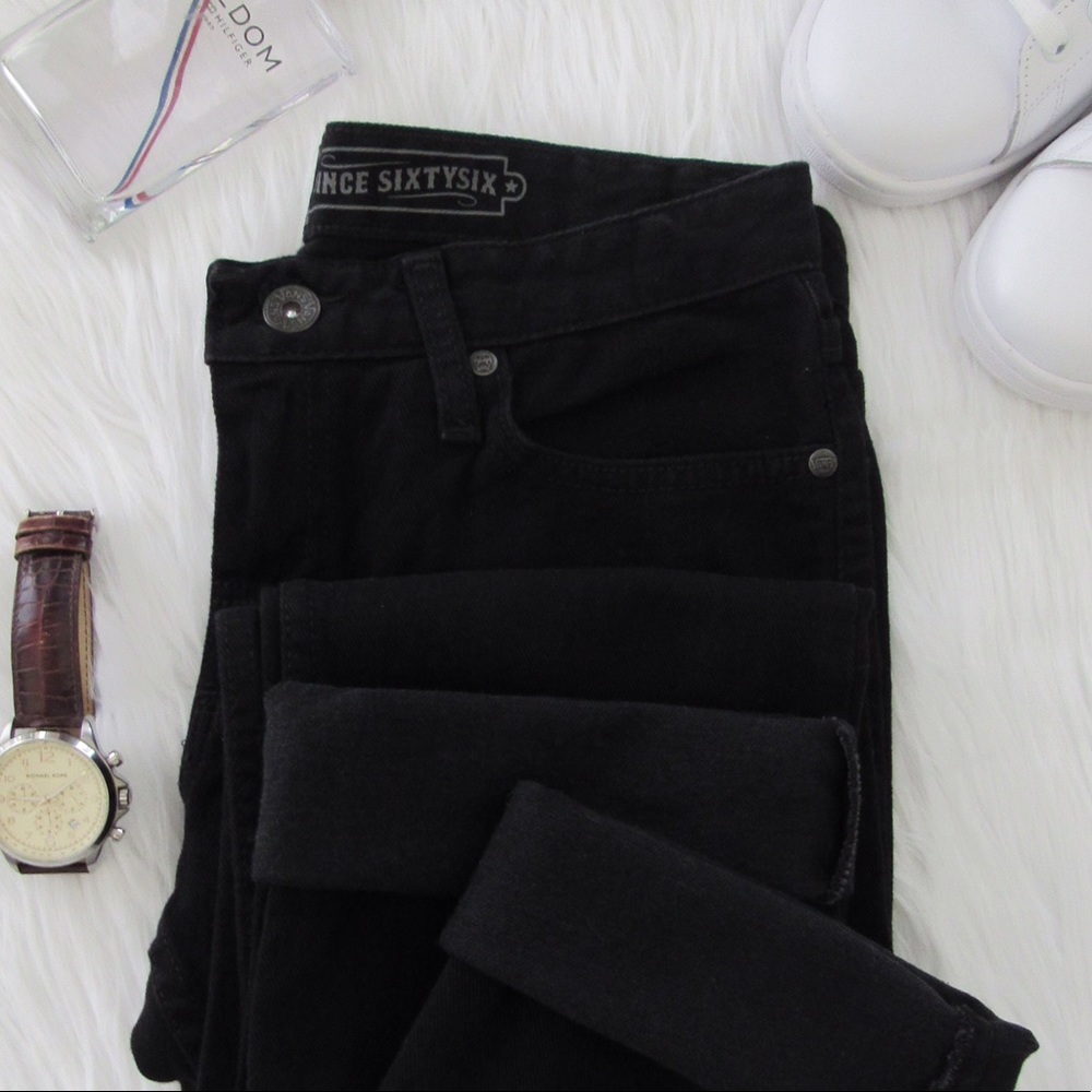 Vans Slim/Straight Fit Black Denim Jeans