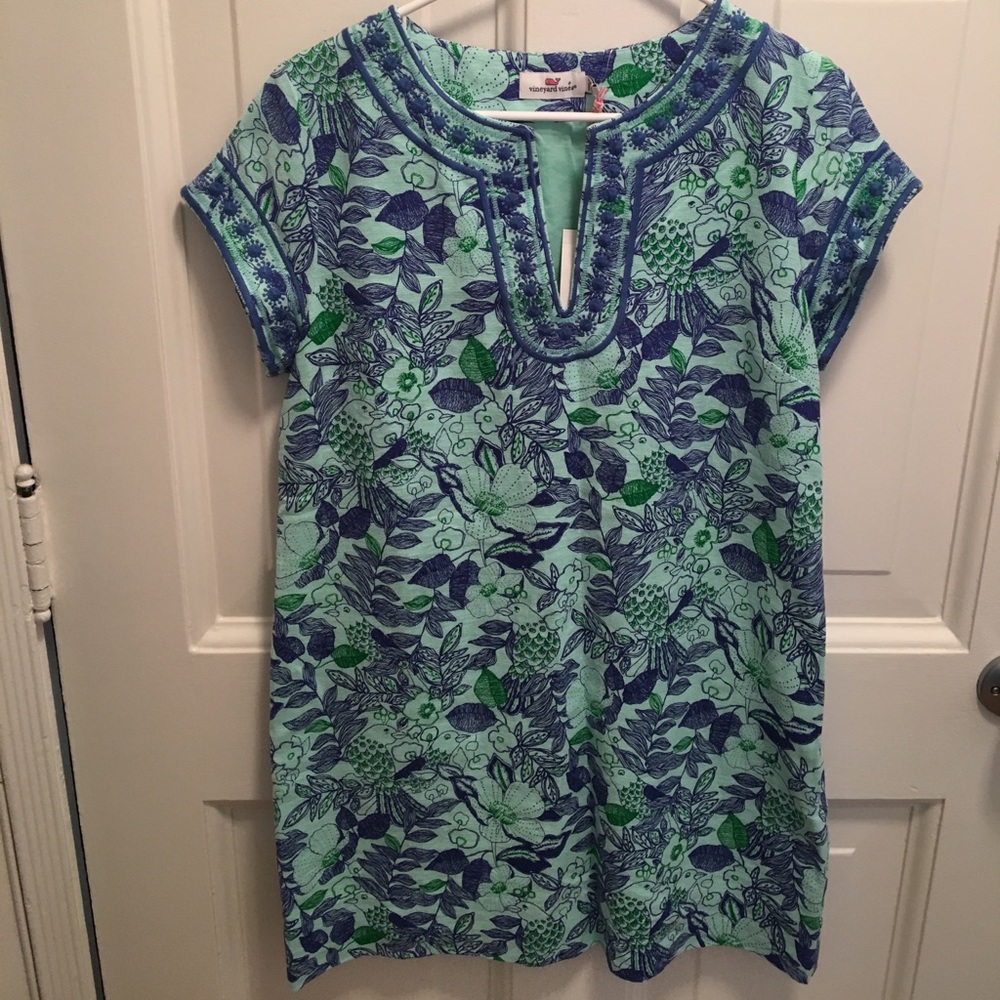 Vineyard Vines Cordia Floral Tunic Dress 8 New