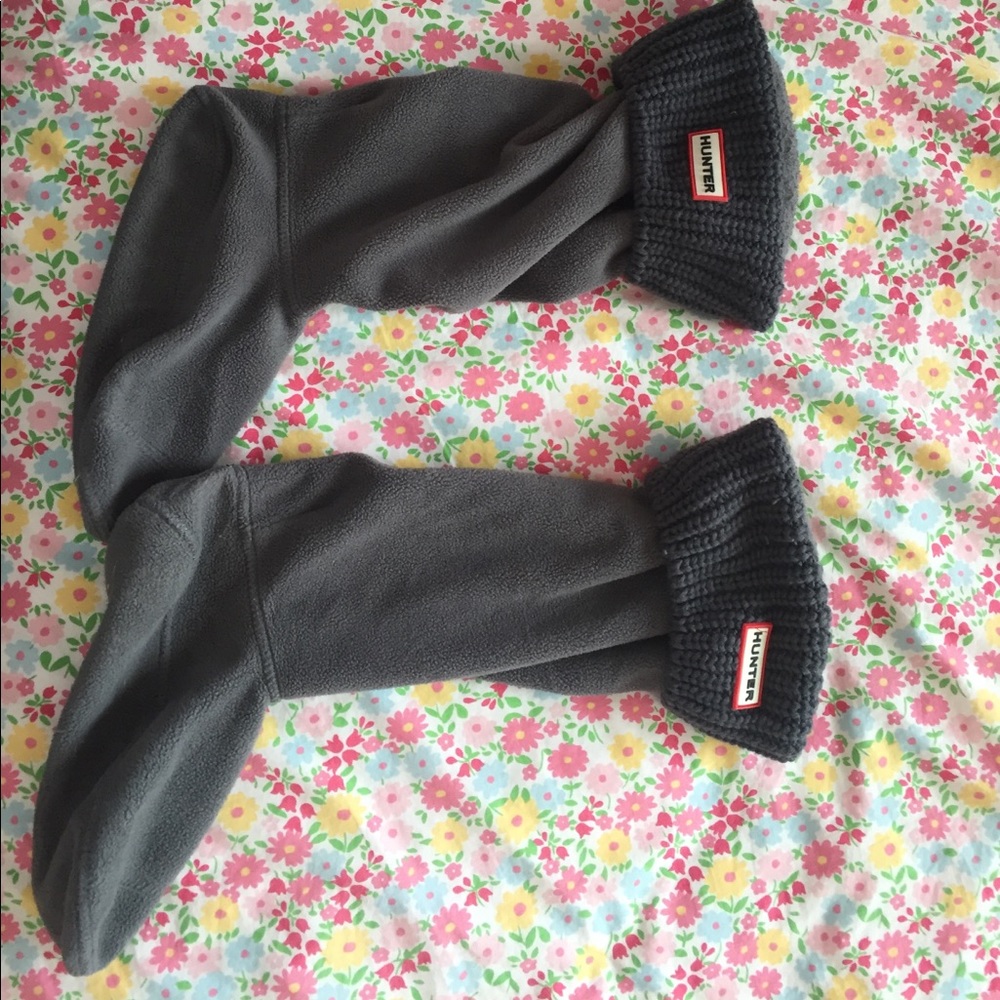 NEVER WORN Grey Hunter boot Socks