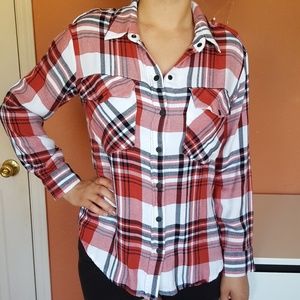 Long Sleeve Plaid Shirt
