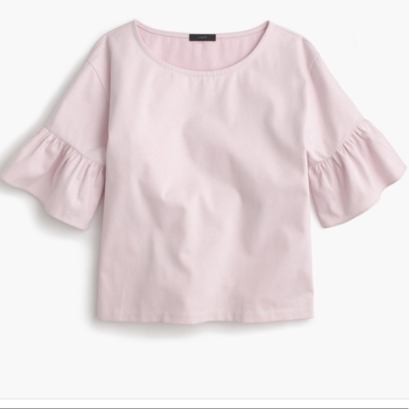 J. Crew Tops - J. Crew Ruffle Sleeve Top