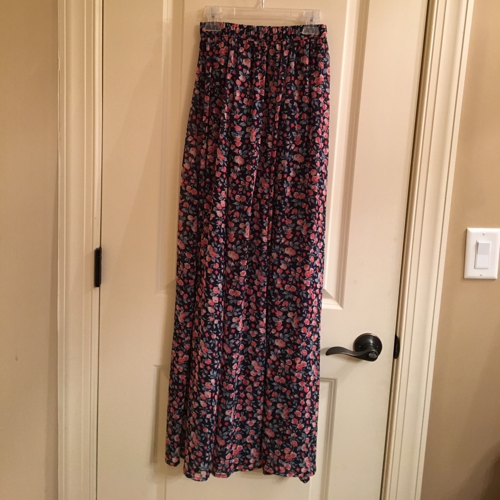 Abercrombie & fitch high wasted maxi skirt floral