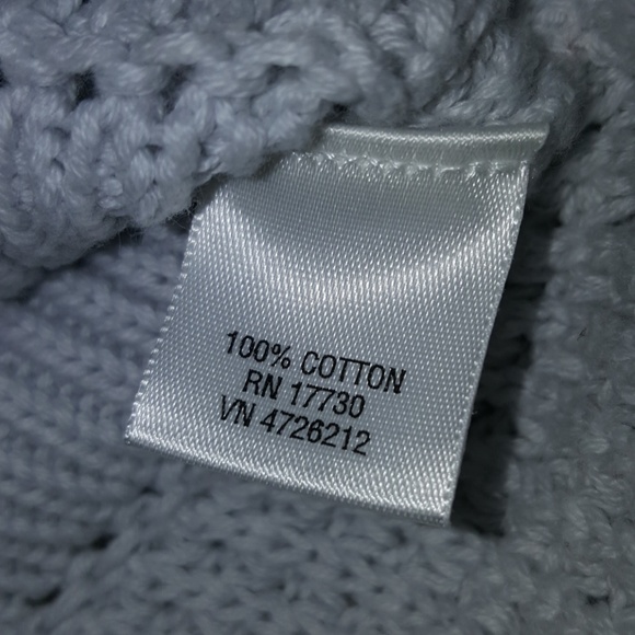 Mossimo Ladies loose weave pale blue/grey cardigan - Picture 3 of 5