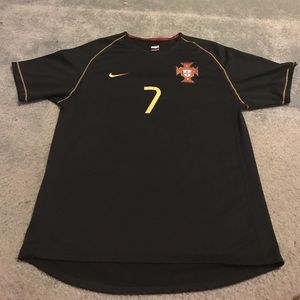 2008 Portugal Alternate Jersey- #7 Ronaldo