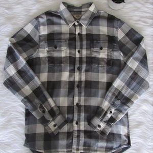 DONATING SOON!! Vans Men's Blue & Gray Plaid Shirt